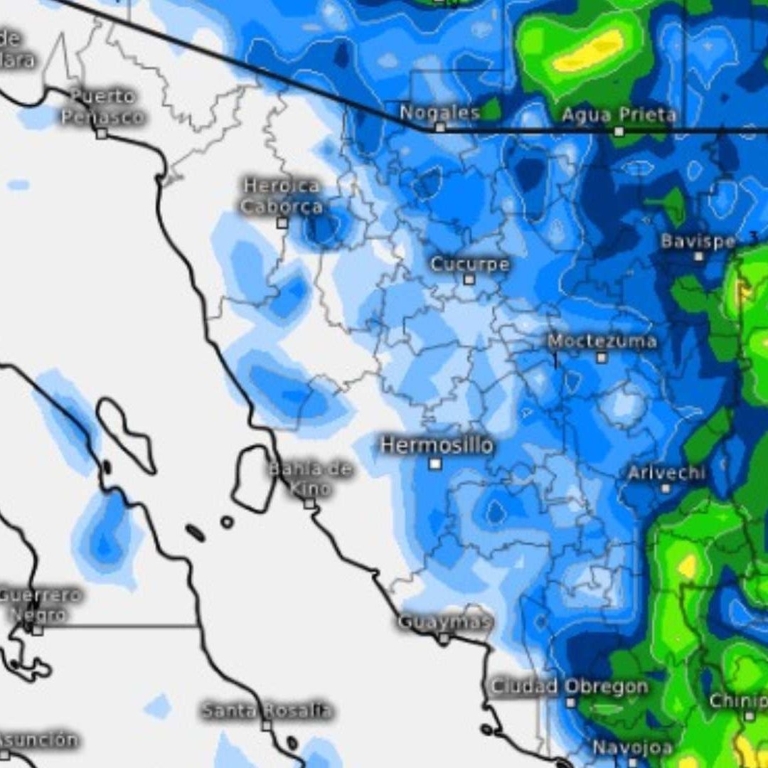 Lluvias en Sonora Hoy 19 de Septiembre 2025: Lista de Municipios Donde Hay Mayor Probabilidad