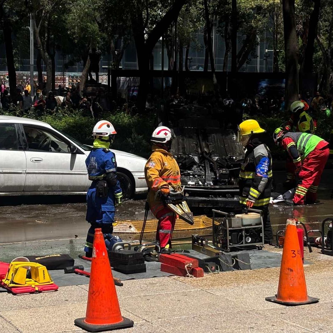 Simulacro Nacional 2025 en Reforma 222, CDMX