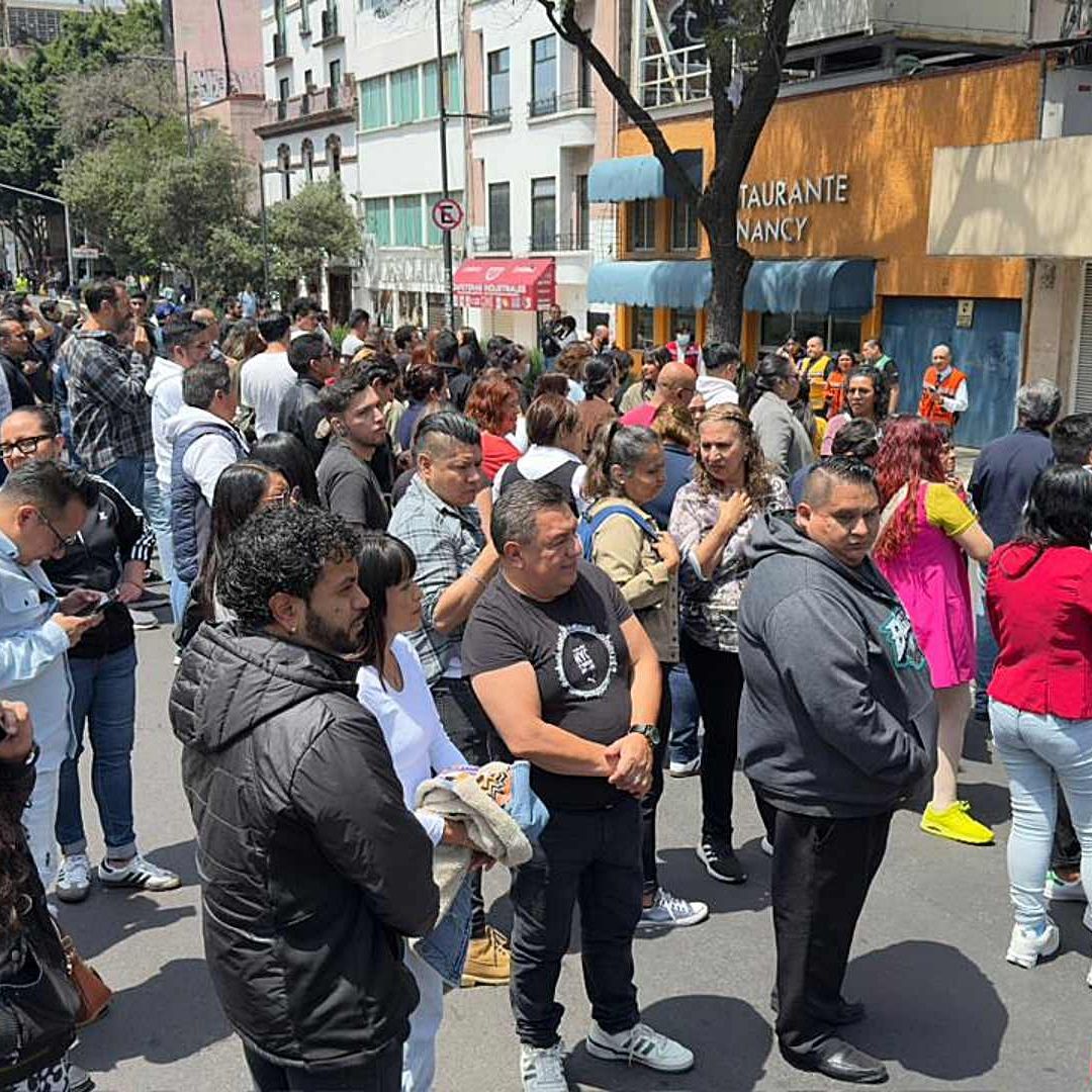 Simulacro de sismo en la Ciudad de México el 19 de septiembre de 2025. Foto: N+