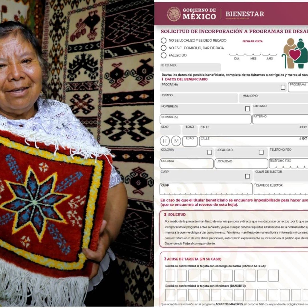 Formato FUB de Bienestar Pensión para Mujeres de 60 a 64 Años se descarga como llenar en registro