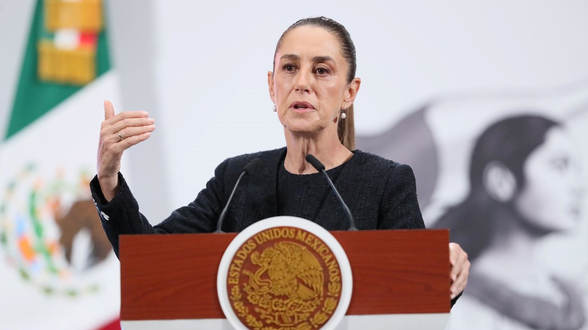 Claudia Sheinbaum, presidenta de México, en conferencia mañanera de hoy 19 de septiembre 2025