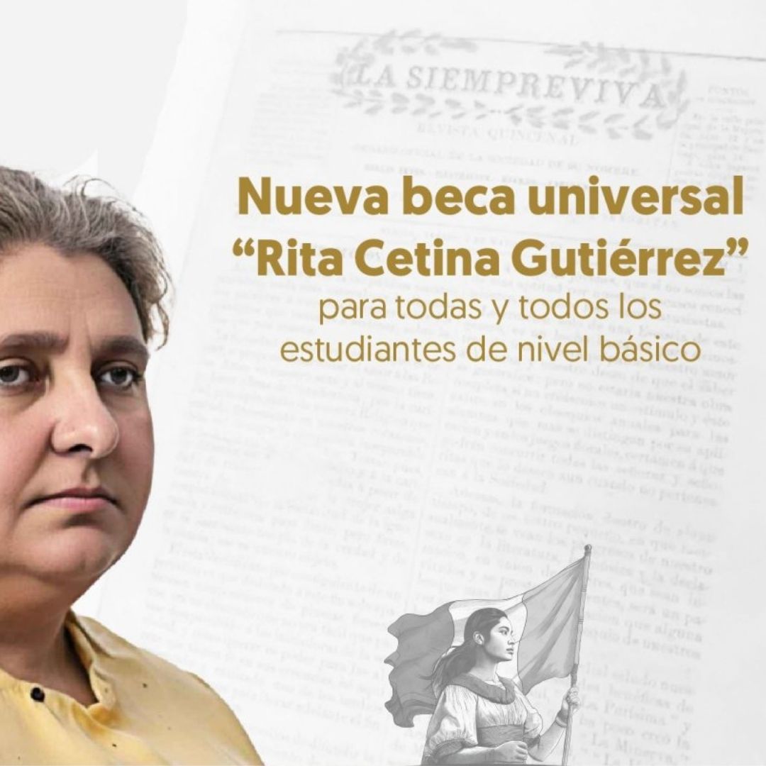 Cuándo empieza registro a la Beca Universal Rita Cetina Gutiérrez en 2024