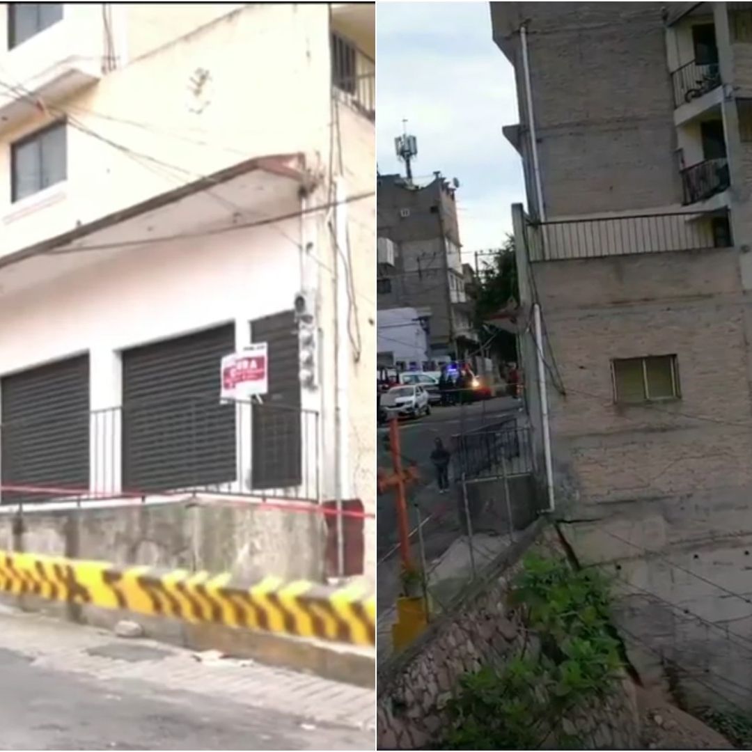 Qué está pasando en Naucalpan hoy así se ve edificio que podría caerse en la colonia Benito Juárez