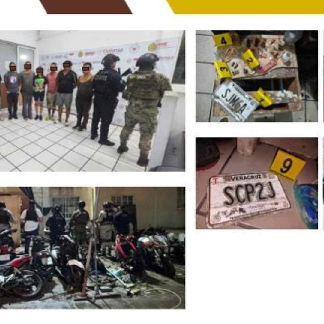 Detienen a Siete Personas Durante Operativo de Cateo en Fraccionamiento Conjunto Urbano Privanza de Veracruz
