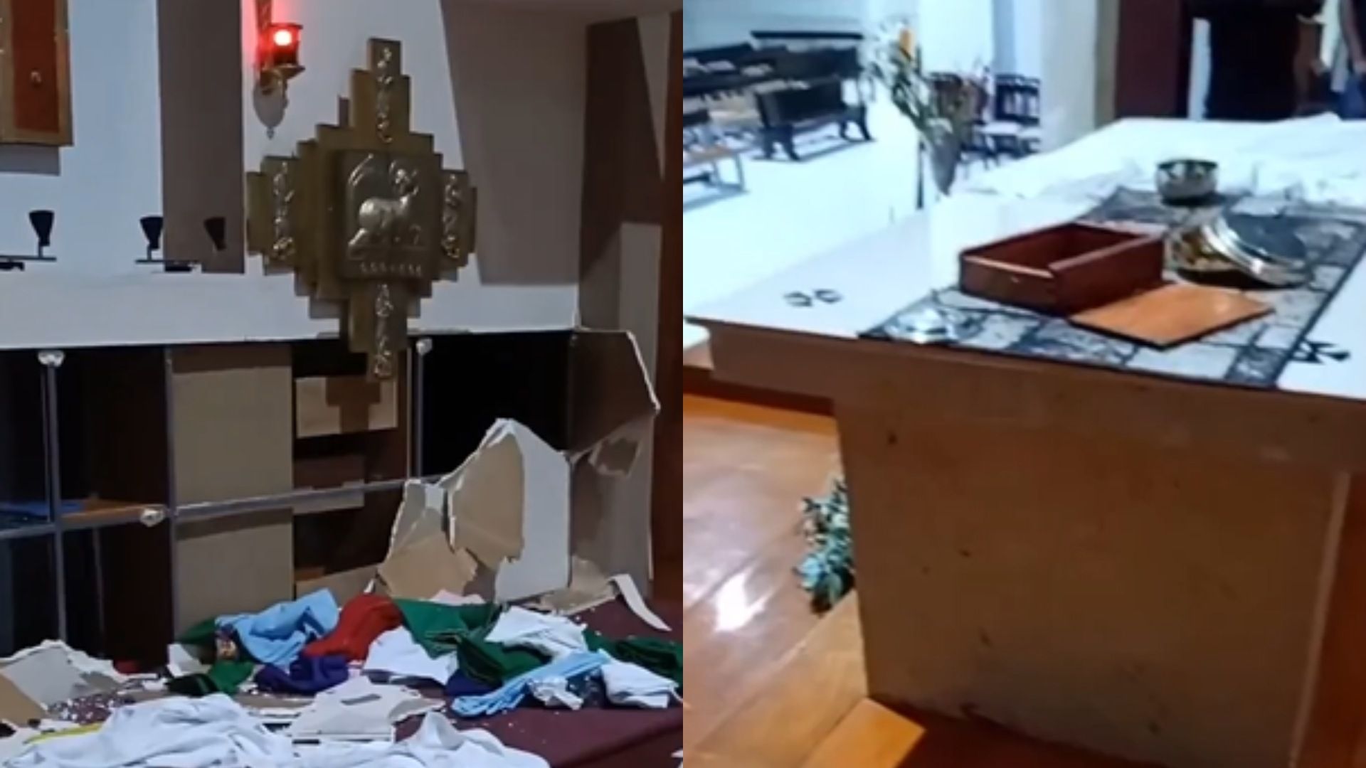 Robo y Destrozos en Iglesia de San Diego Cuachayotla San Pedro Cholula Puebla
