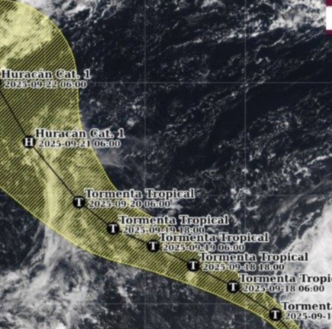 Tormenta Tropical Gabrielle 2025. Cuándo A Qué Hora Convertirá Huracán Costas México