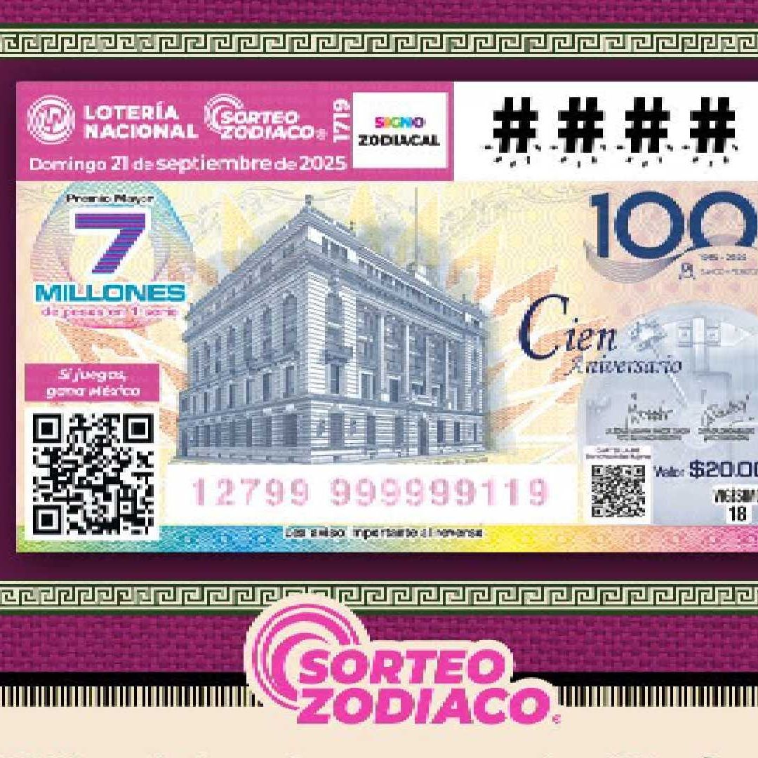 Resultados Lotería Nacional hoy 21 de septiembre 2025 lista de números ganadores Sorteo Zodiaco 1719