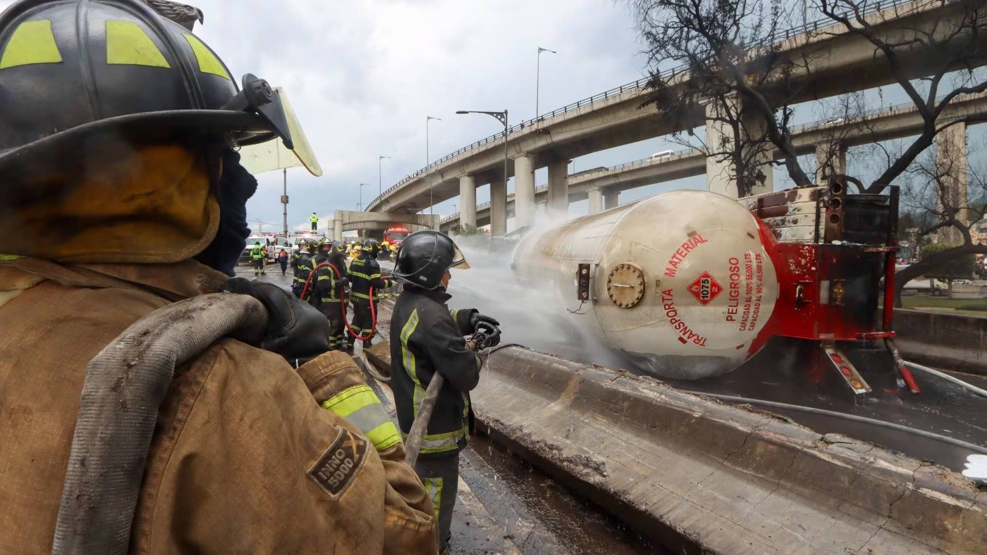 Explosion de pipa de gas