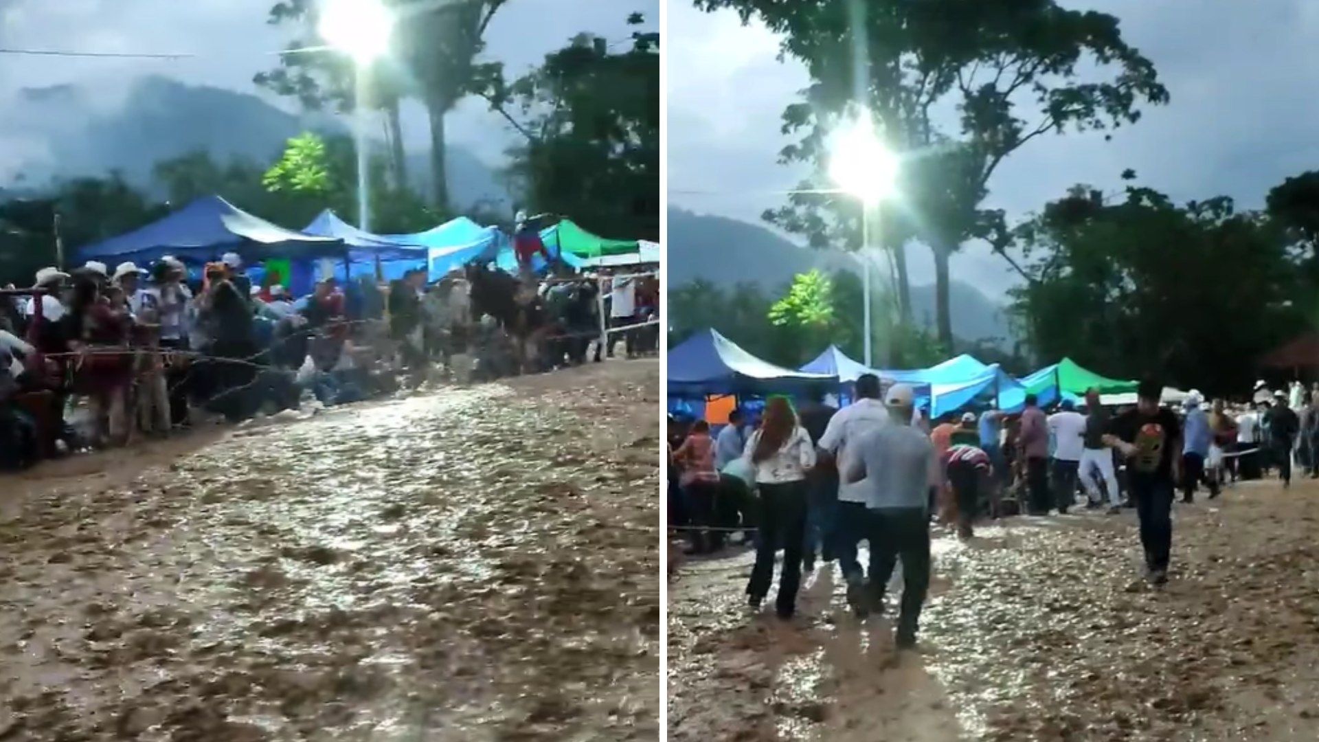 Video | Jinete Pierde el Control e Impacta su Caballo contra Público, en Chiapas