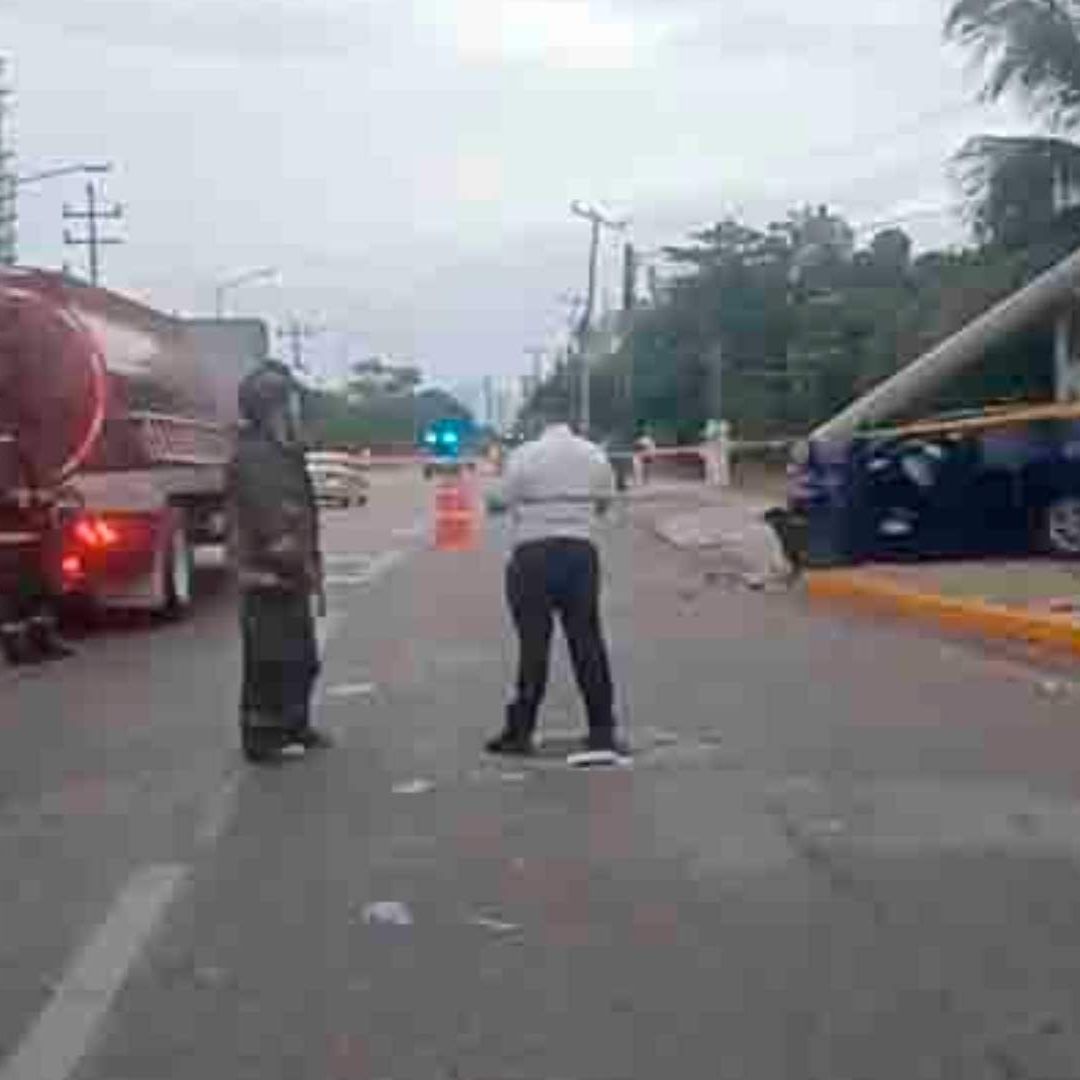 Accidente que deja un regio fallecido en Cancún