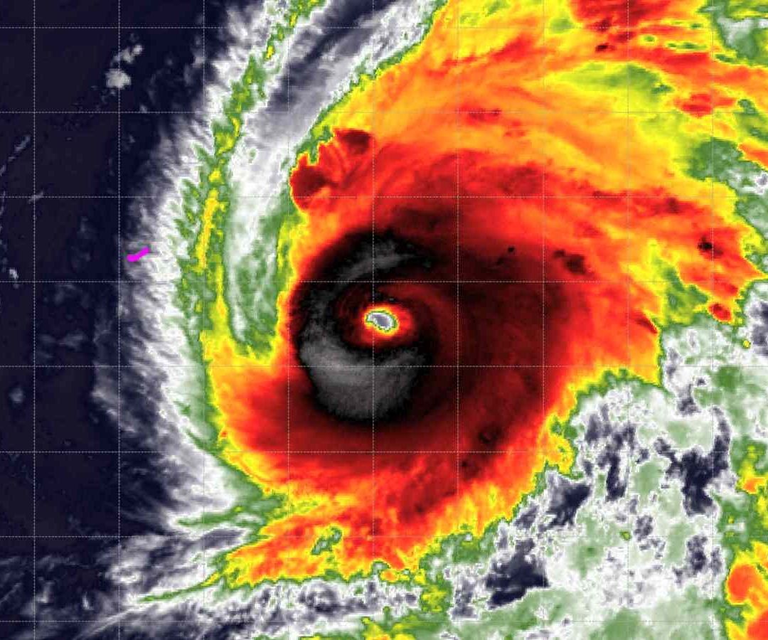 Huracán Gabrielle Foto: NHC