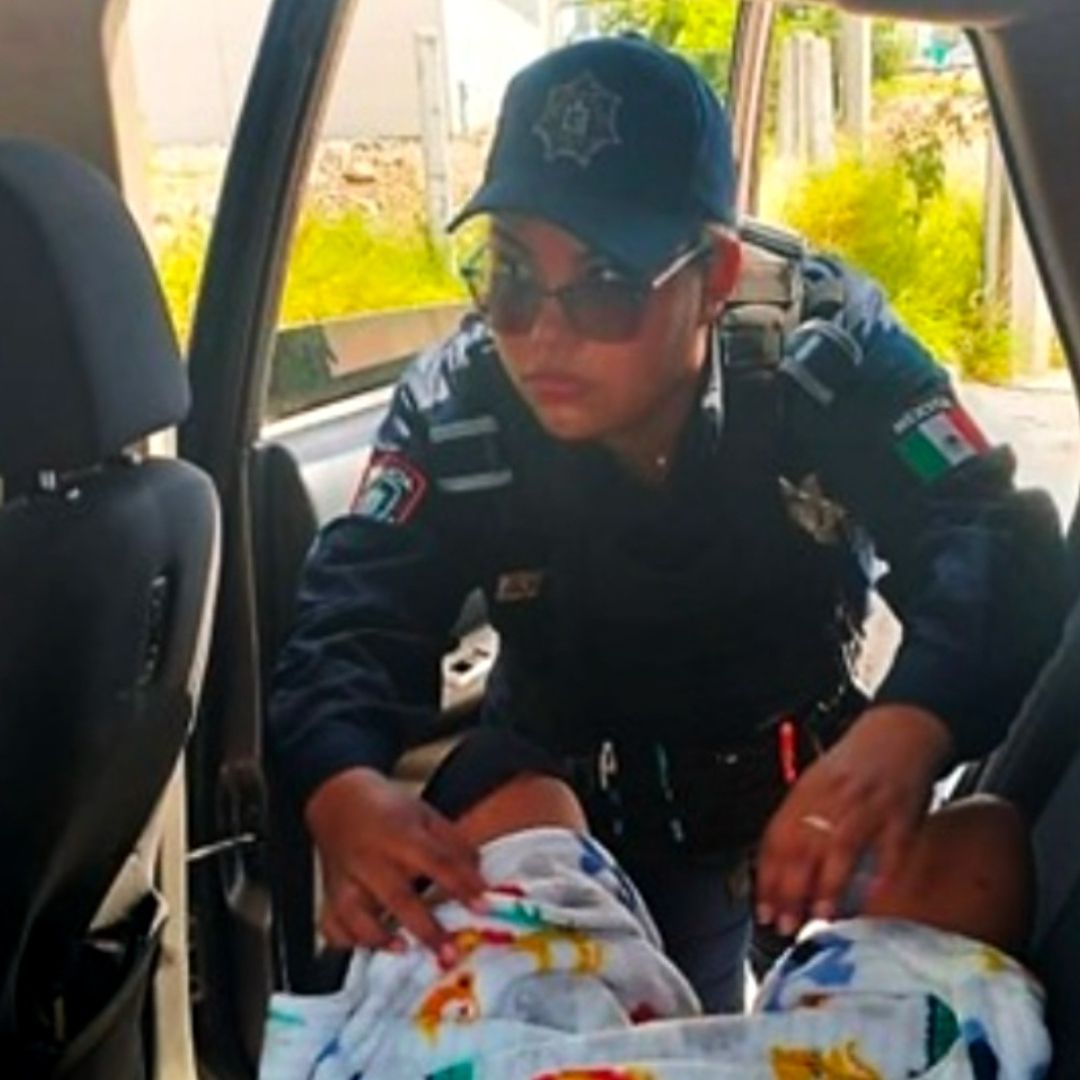 Policías municipales de Guadalupe, Nuevo León, ayudan en misión de parto