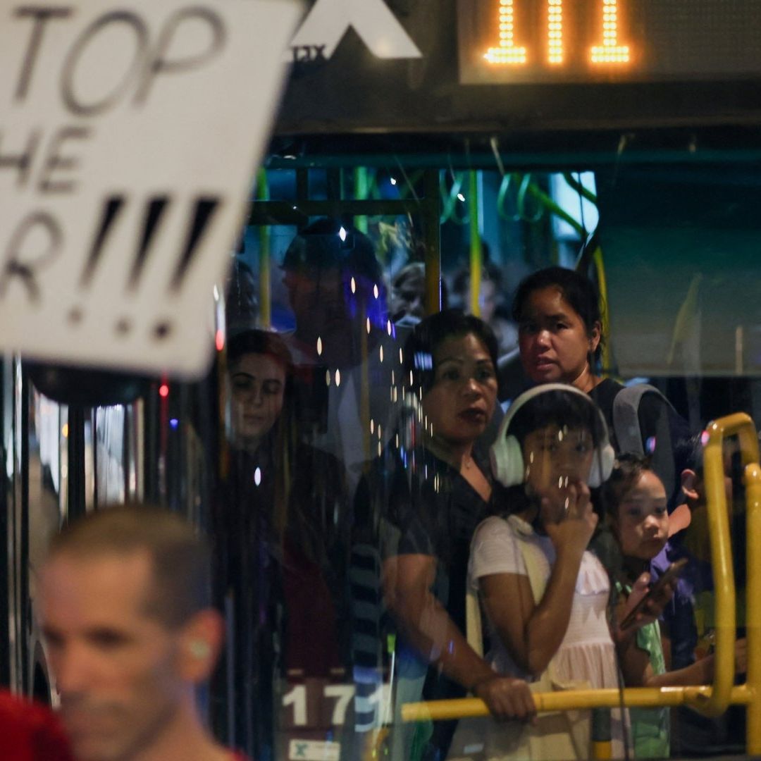 Manifestación en Tel Aviv contra la guerra en Gaza