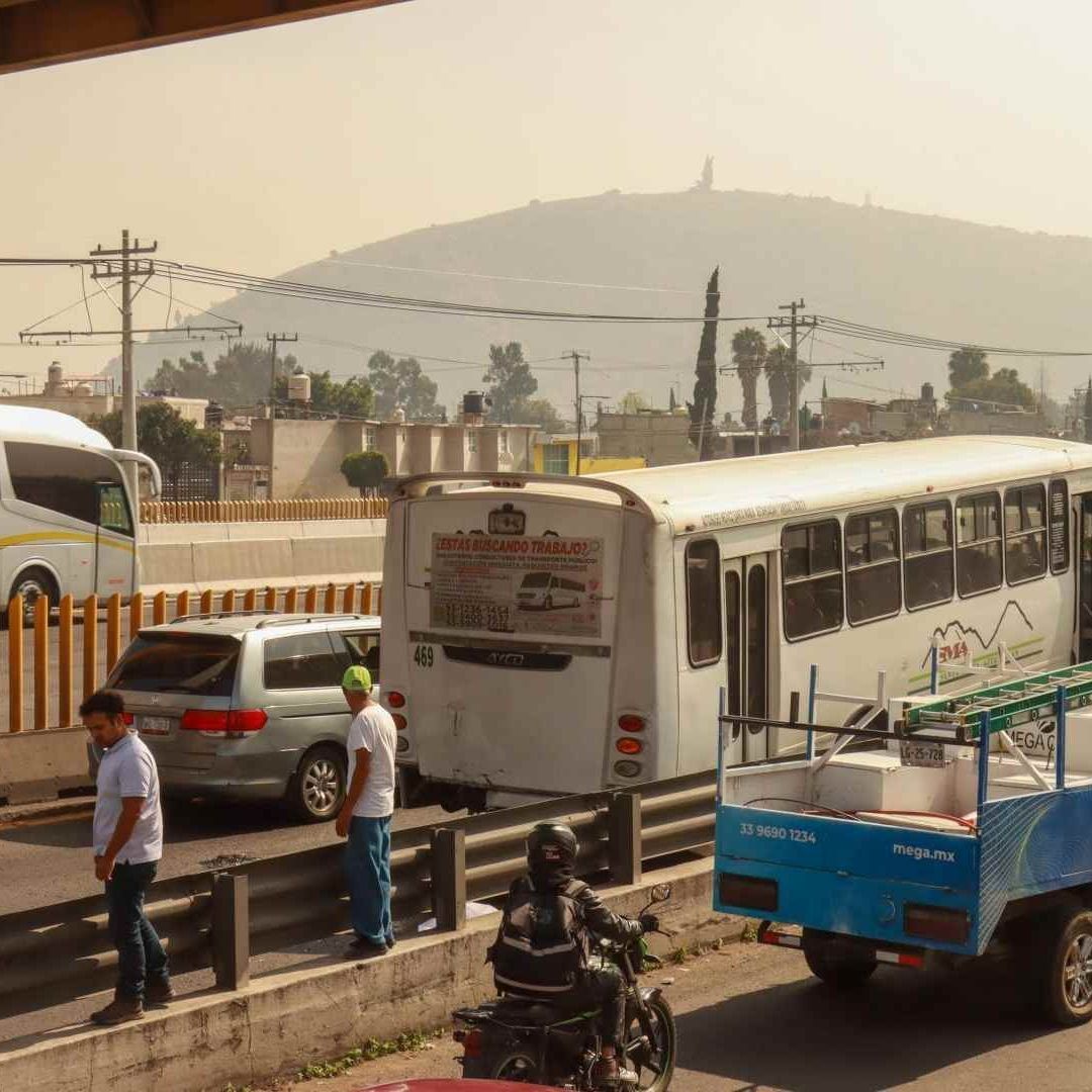 Tránsito en la autopista México-Puebla