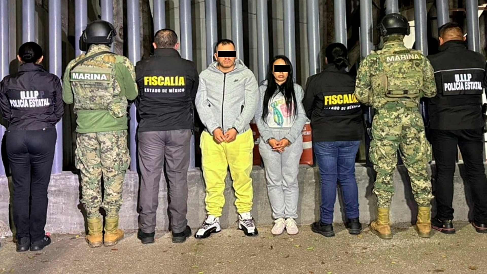 Detención de siete personas durante cateos en CDMX y Edomex. Foto: SSC