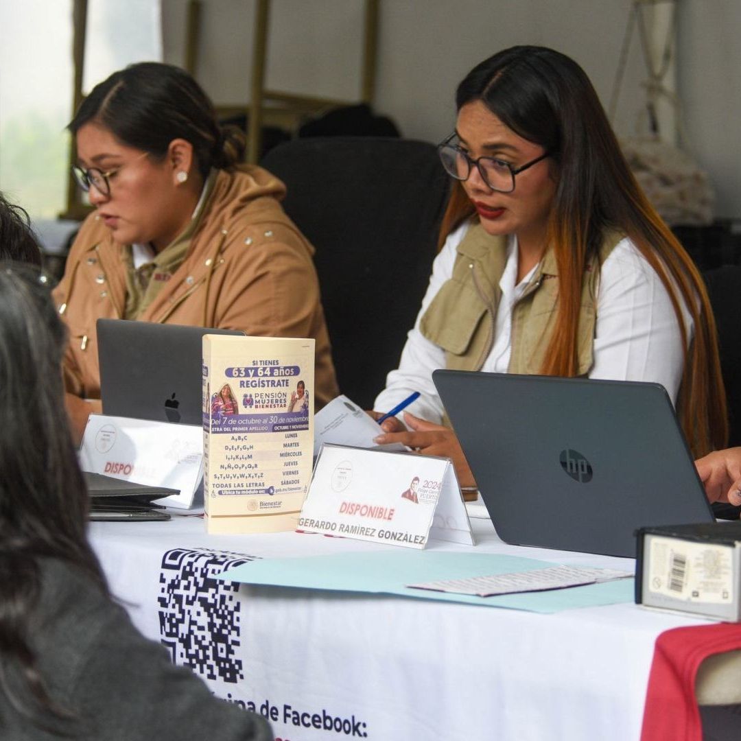 El registro de la Pensión Bienestar para Mujeres de 60 a 64 años continúa por orden alfabético. Estas letras y apellidos pueden hacerlo