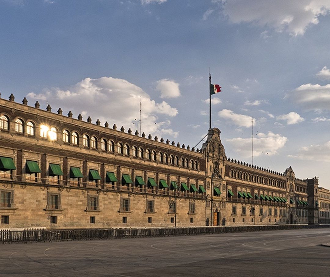 Imagen del Palacio Nacional, símbolo del poder ejecutivo en México