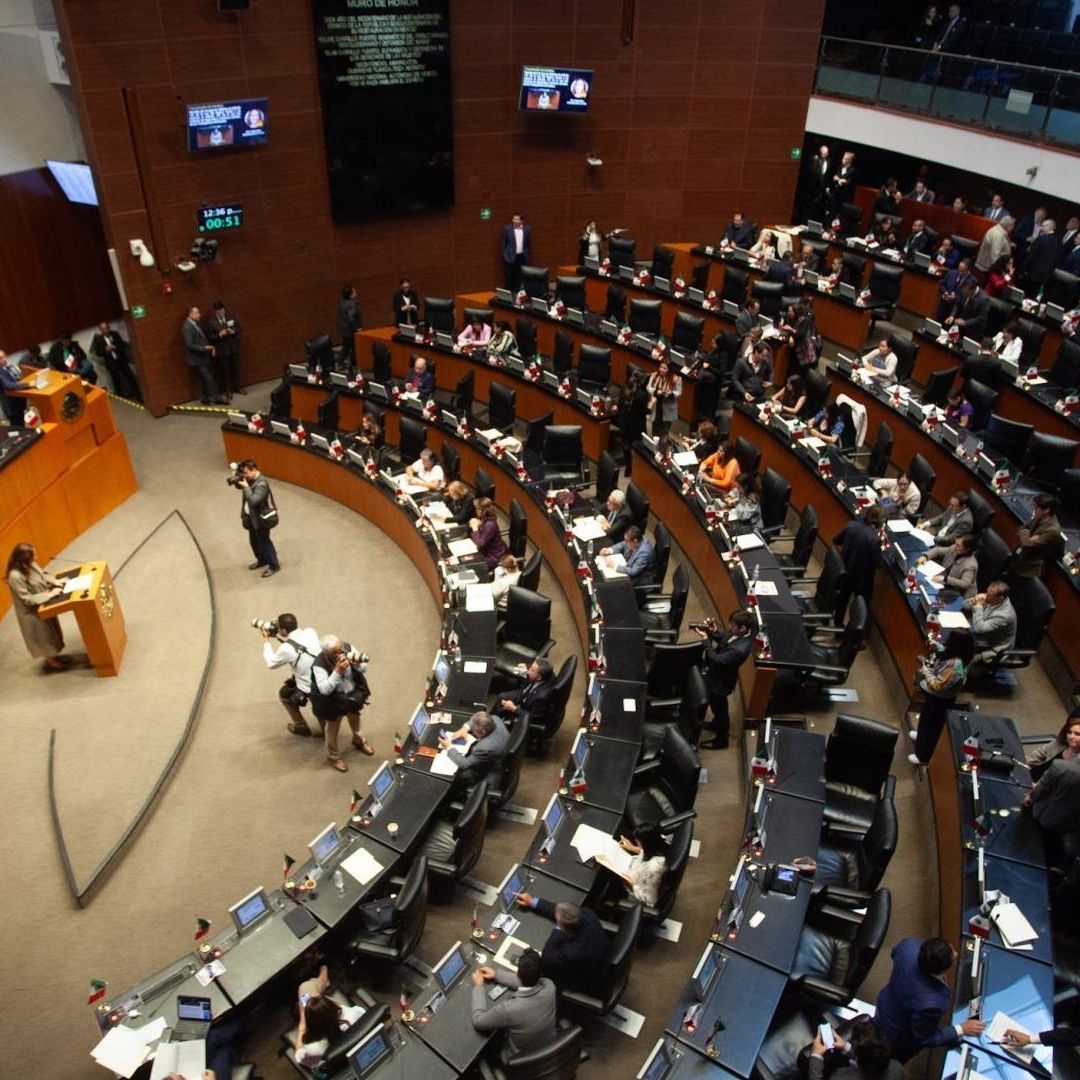 vista del pleno del Senado de la República.