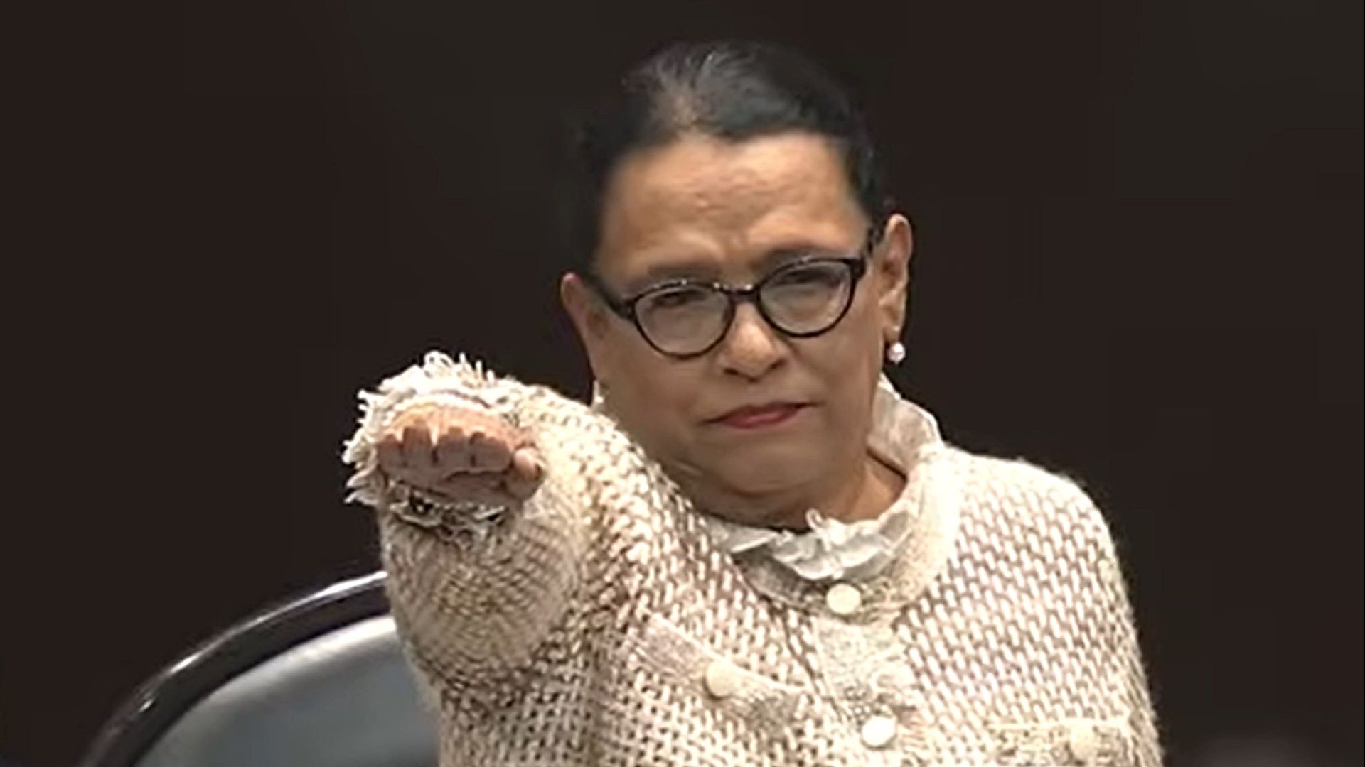 Rosa Icela Rodríguez en comparecencia en Cámara de Diputados. Foto: Canal del Congreso de la Unión