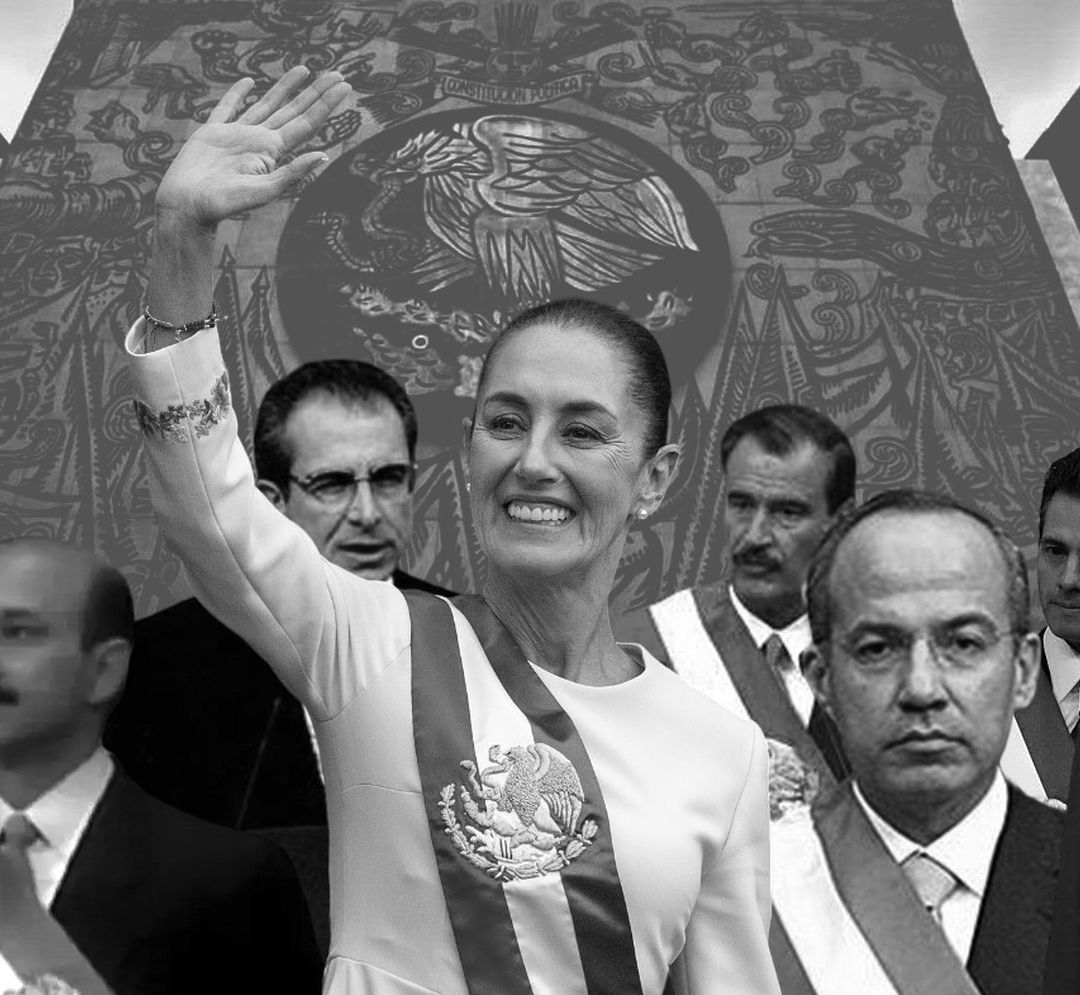 Miguel de la Madrid, Carlos Salinas de Gortari, Ernesto Zedillo Ponce de León, Vicente Fox Quesada, Felipe Calderón Hinojosa, Enrique Peña Nieto, Andrés Manuel López Obrador y Claudia Sheinbaum Pardo