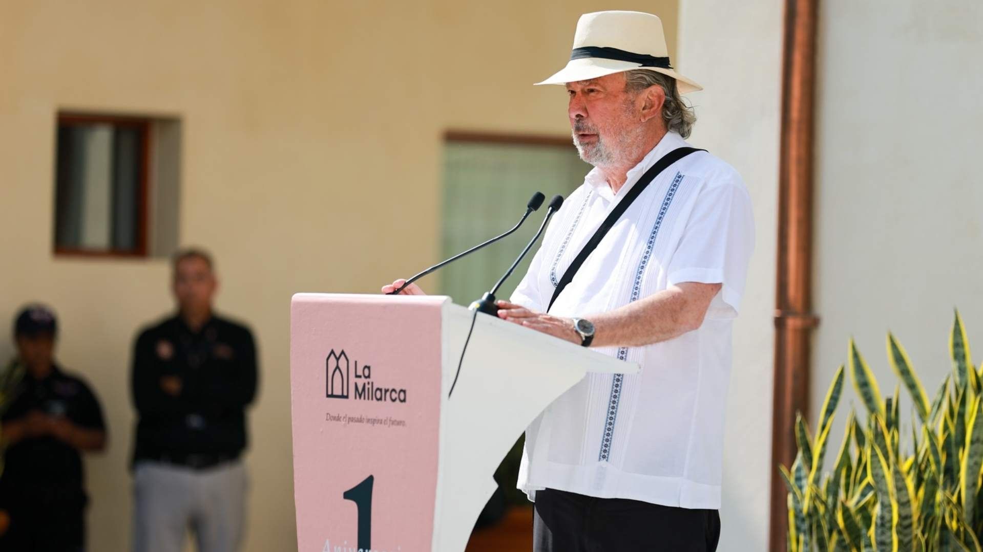 Mauricio Fernández Garza en el primer aniversario del Museo La Milarca