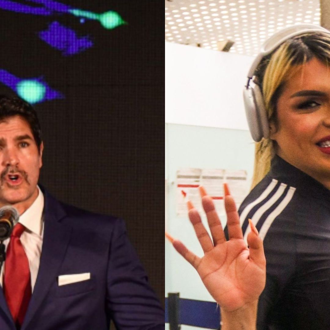 El actor Eduardo Verástegui y la influencer Wendy Guevara