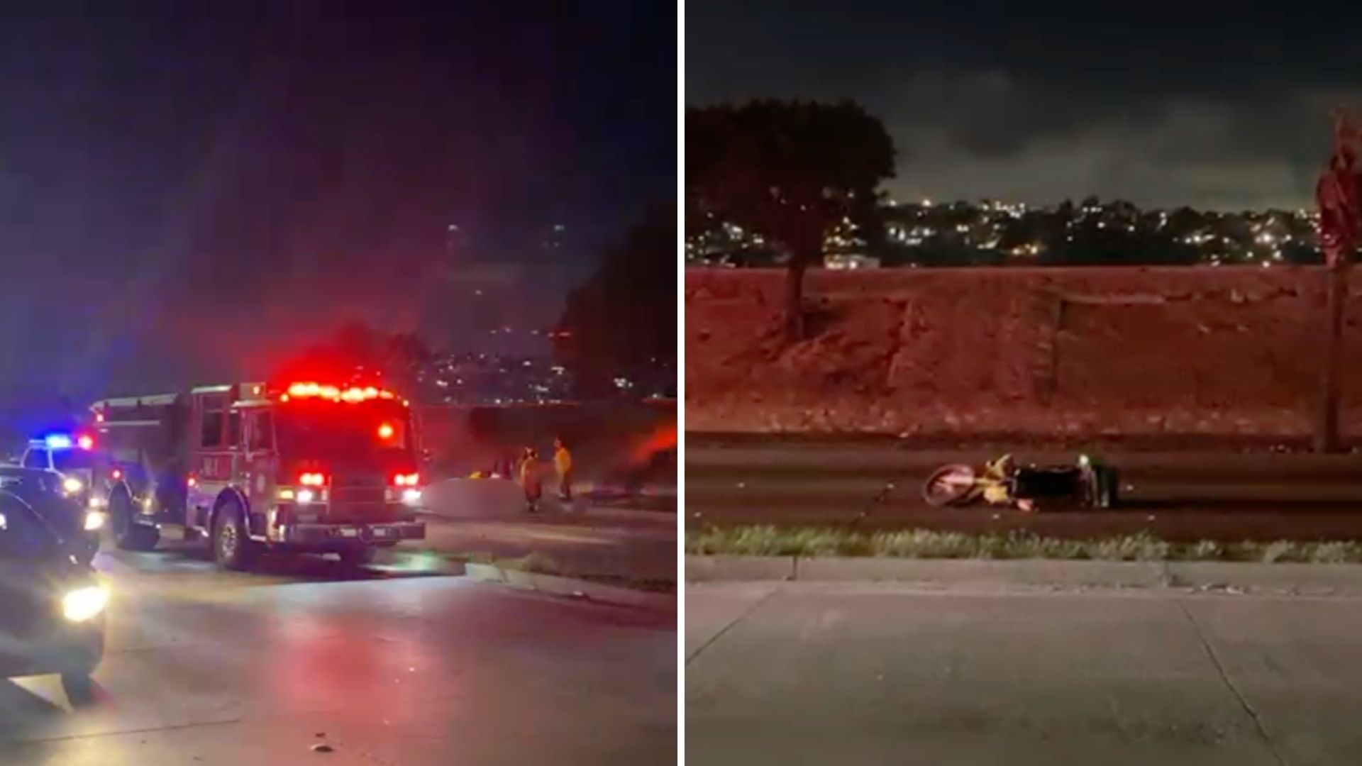 Atropellan a Repartidor Provocando el Cierre Parcial de Vía Rápida Poniente en Tijuana