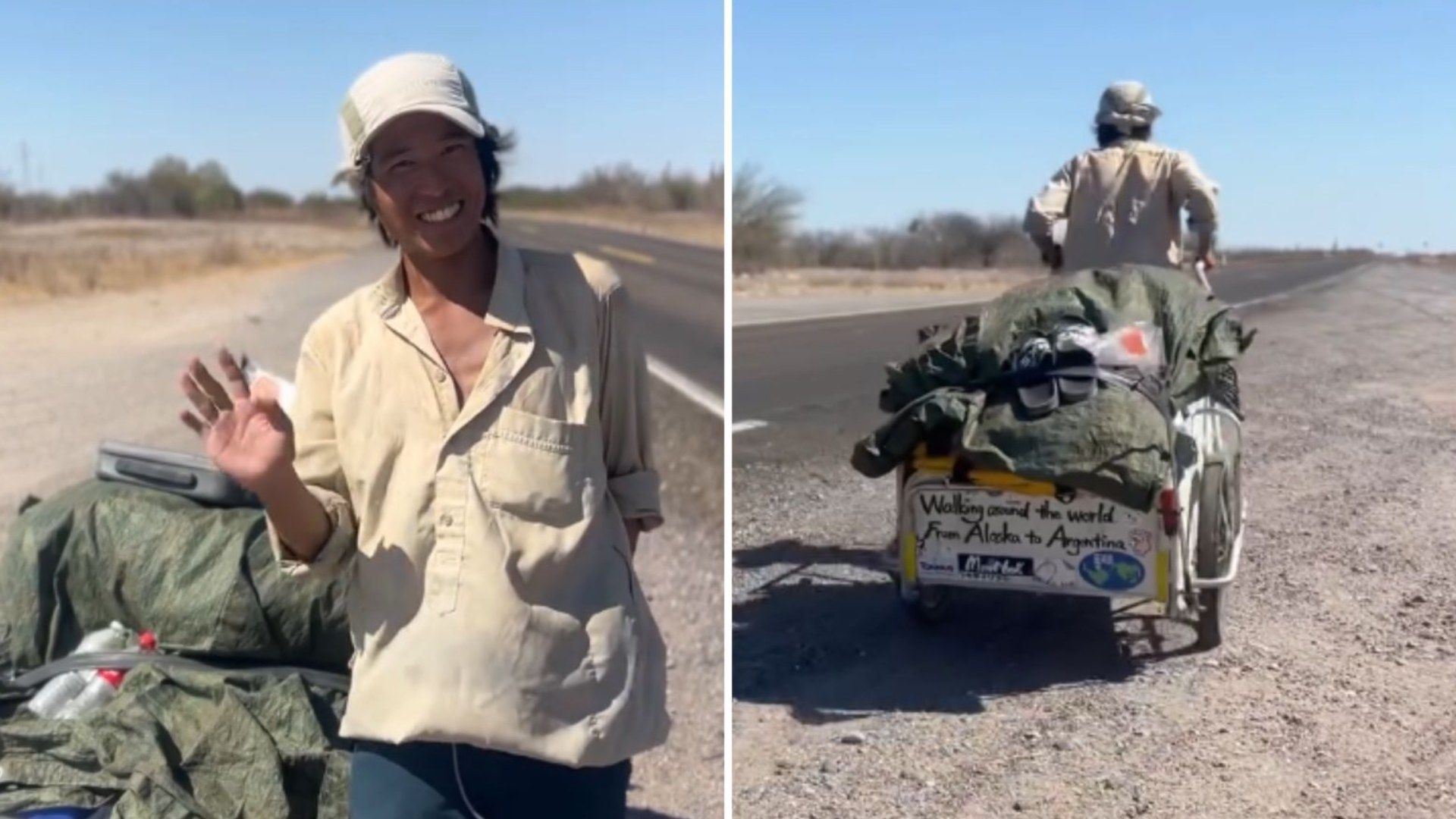 Joven Japonés Hace Recorrido a Pie Desde Alaska Hasta Argentina