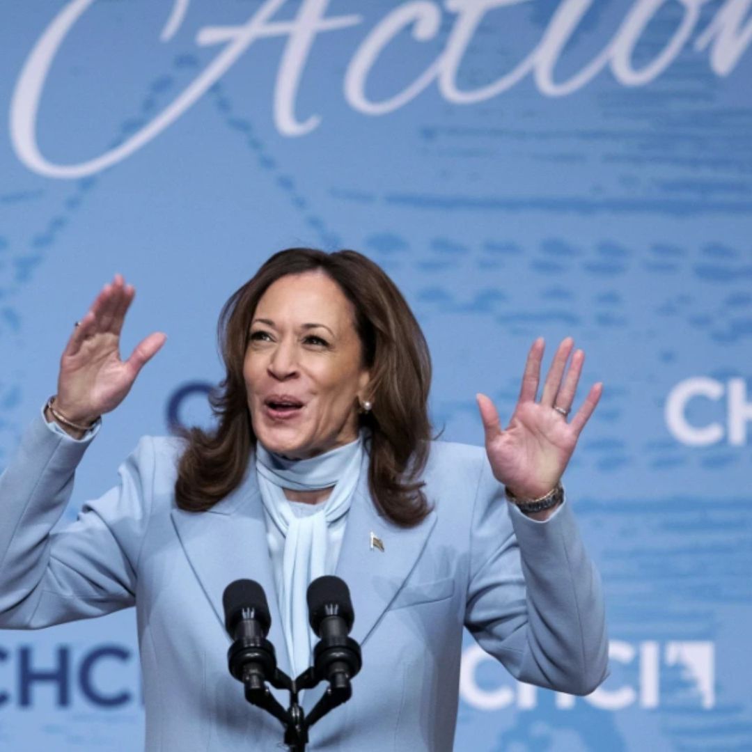 Kamala Harris, vicepresidenta de Estados Unidos, y candidata presidencial por el partido demócrata