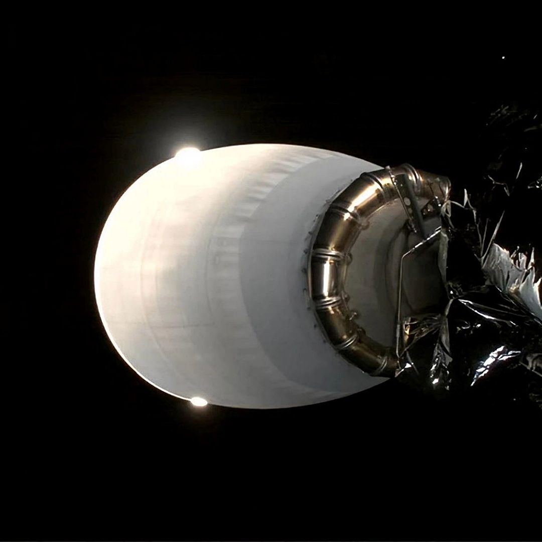 Orbitador IMAP (Sonda de mapeo y aceleración interestelar) dirigiéndose al punto de Lagrange 1. Foto: NASA