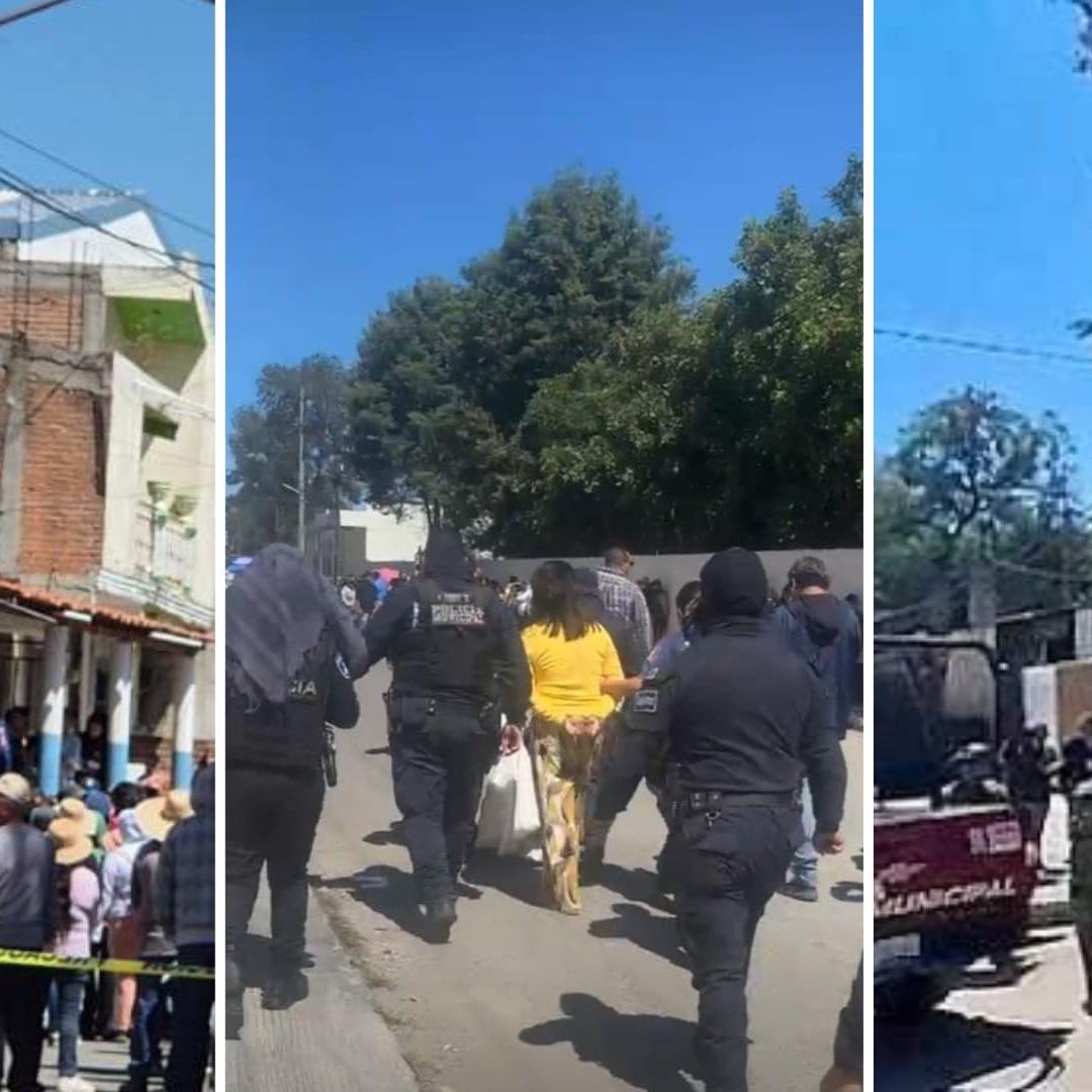 Rescatan a la directora y conserje de la escuela primaria Emiliano Zapata. Foto: N+