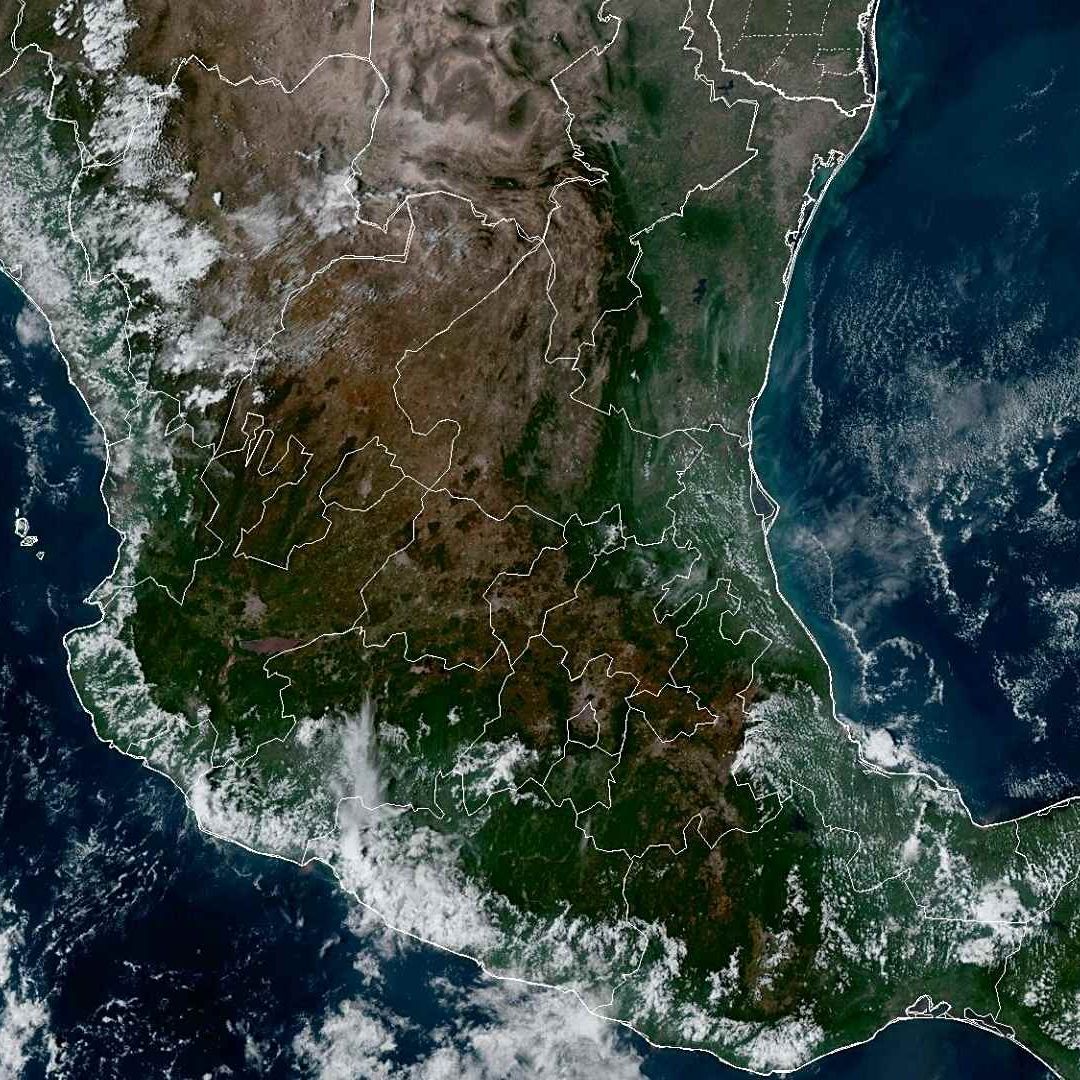 México Antes y Después de las Lluvias: Imagen de Satélite Muestra cómo se ha Pintado de Verde