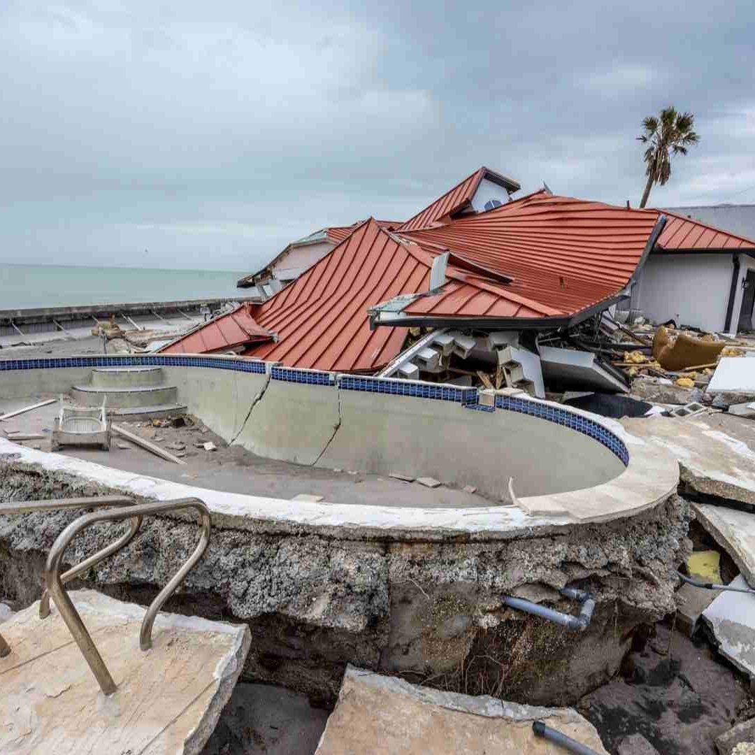 Daños de huracan Milton en Florida