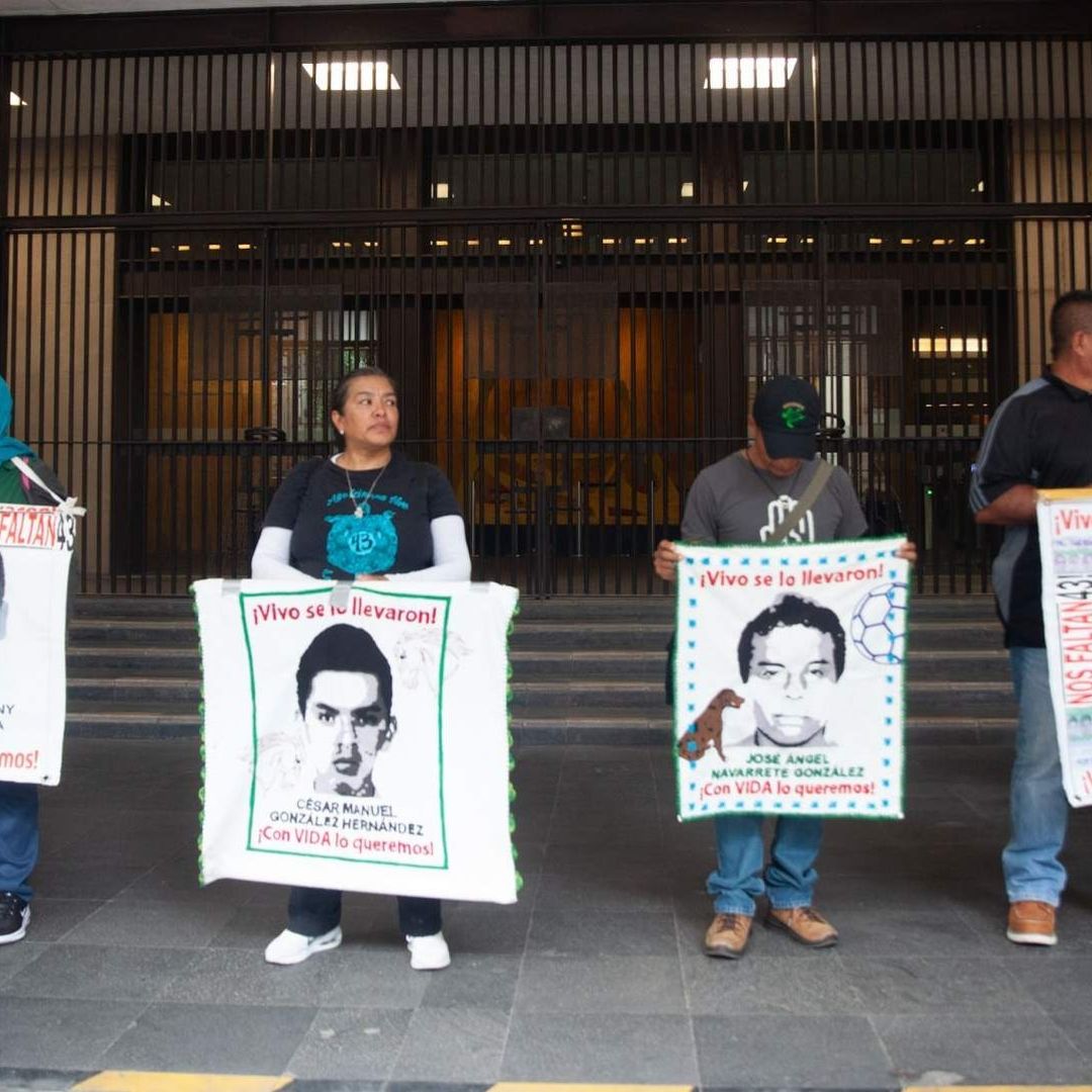 Protesta en CDMX a 11 años del caso Ayotzinapa. Foto: Cuartoscuro