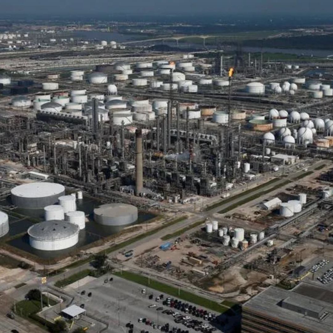 Vista aérea del complejo manufacturero Deer Park, Texas. Foto: Archivo| AFP