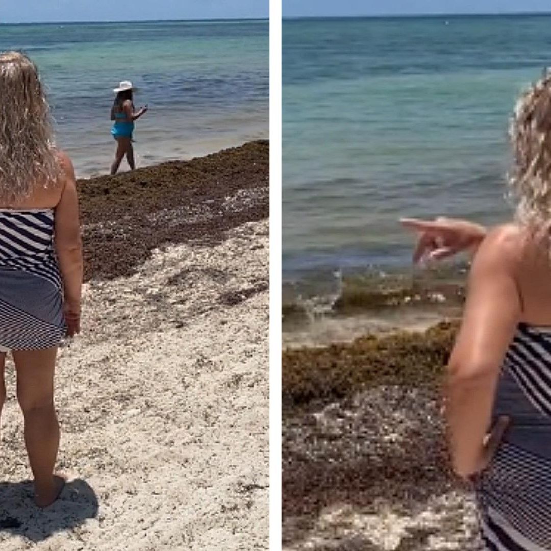 Mujer Corre a Turistas que Estaban a la Orilla del Mar y la Nombran 'Lady Playa'