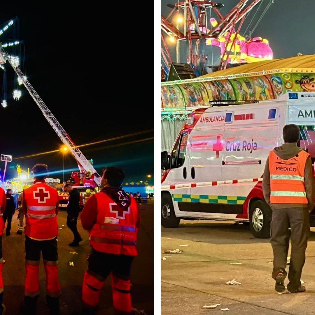 Juego de Feria se Descompone y Rescatan a Visitantes que Quedaron en las Alturas
