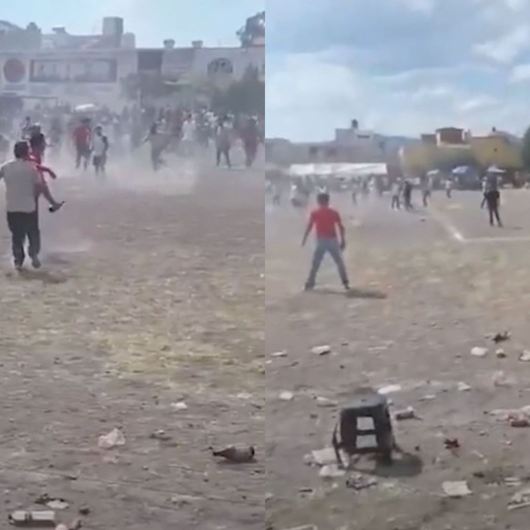 pelea en cancha de queretaro