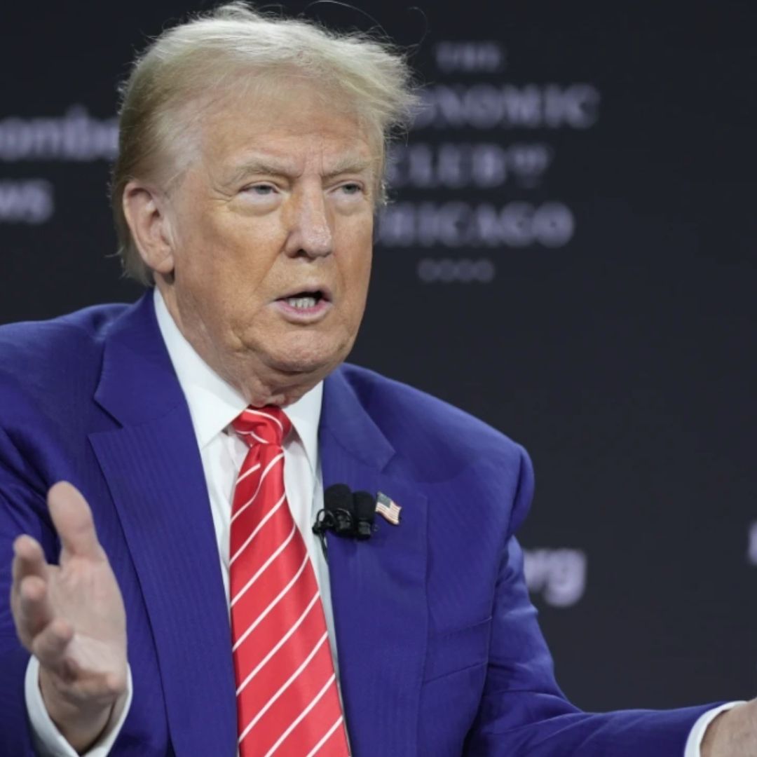 Donald Trump asiste al Economic Club de Chicago, 15 de octubre de 2024