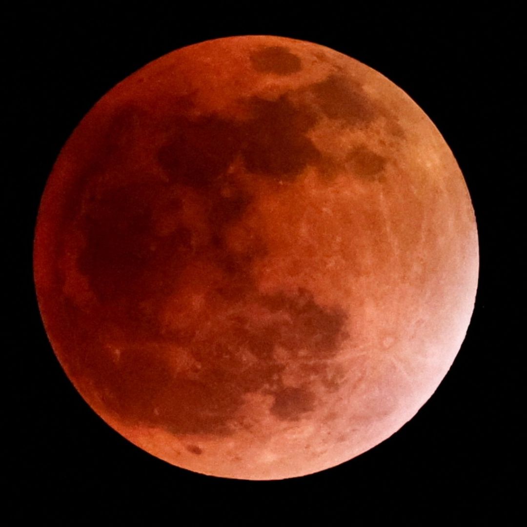Luna de Sangre durante el Eclipse total del 7 de septiembre de 2025. Foto: Cuartoscuro
