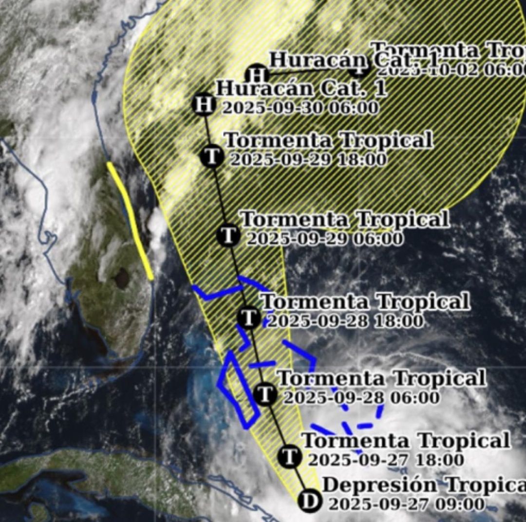 Cuándo se Convertirá Huracán Ciclón Imelda 2025. Ya es Depresión Tropical Atlántico