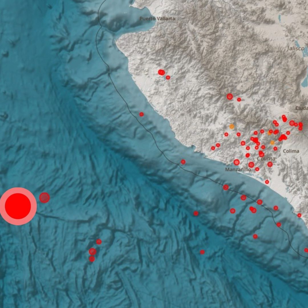 Se Registra un Sismo Magnitud 5.8 en Cihuatlán Jalisco.