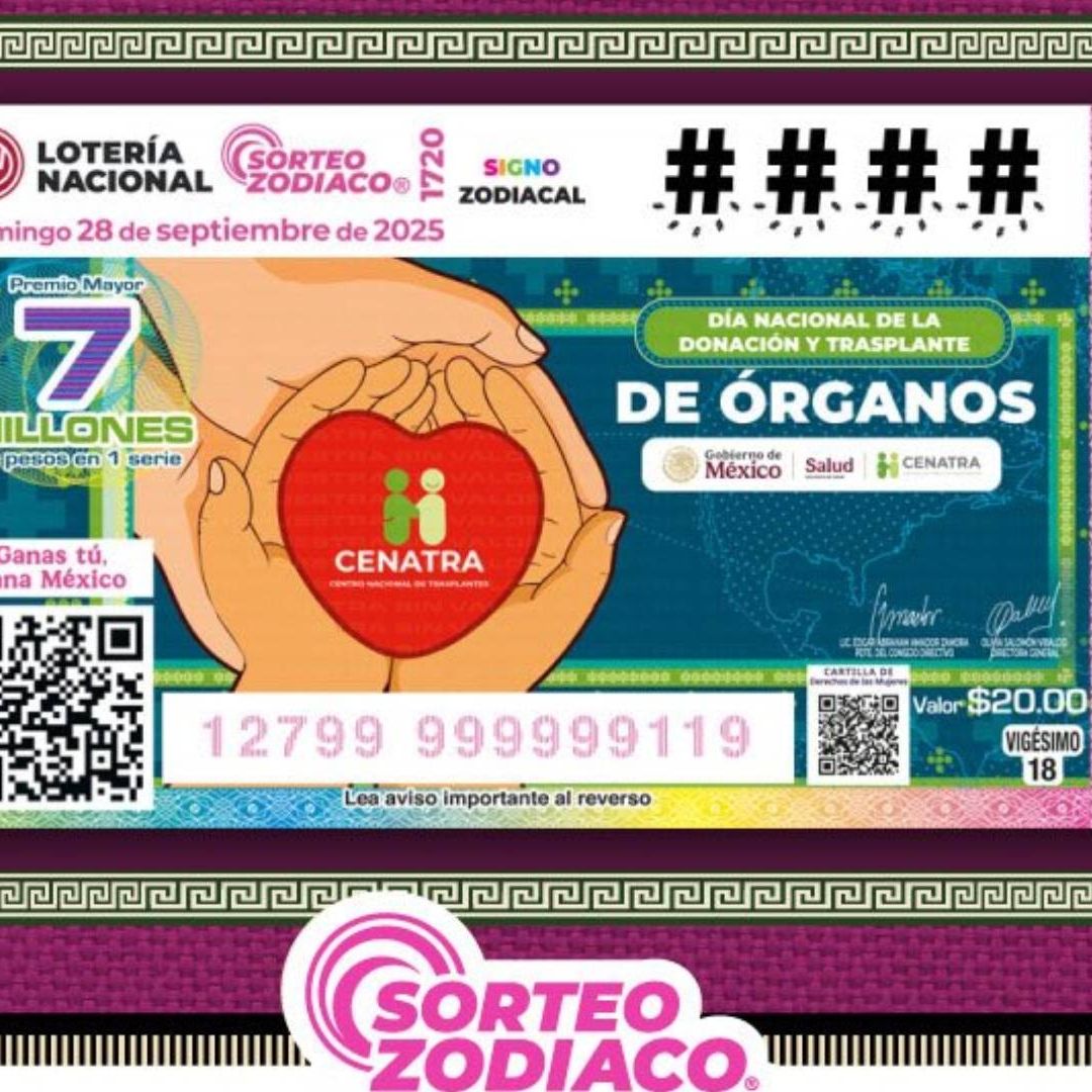 Resultados Lotería Nacional hoy 28 de Septiembre 2025 lista de números ganadores del Sorteo Zodiaco 1720