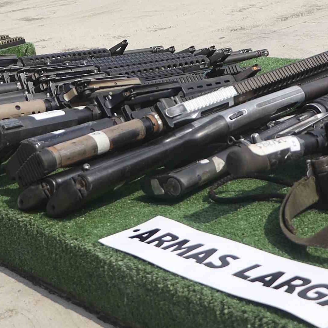 Destrucción de armas decomisadas en Oaxaca