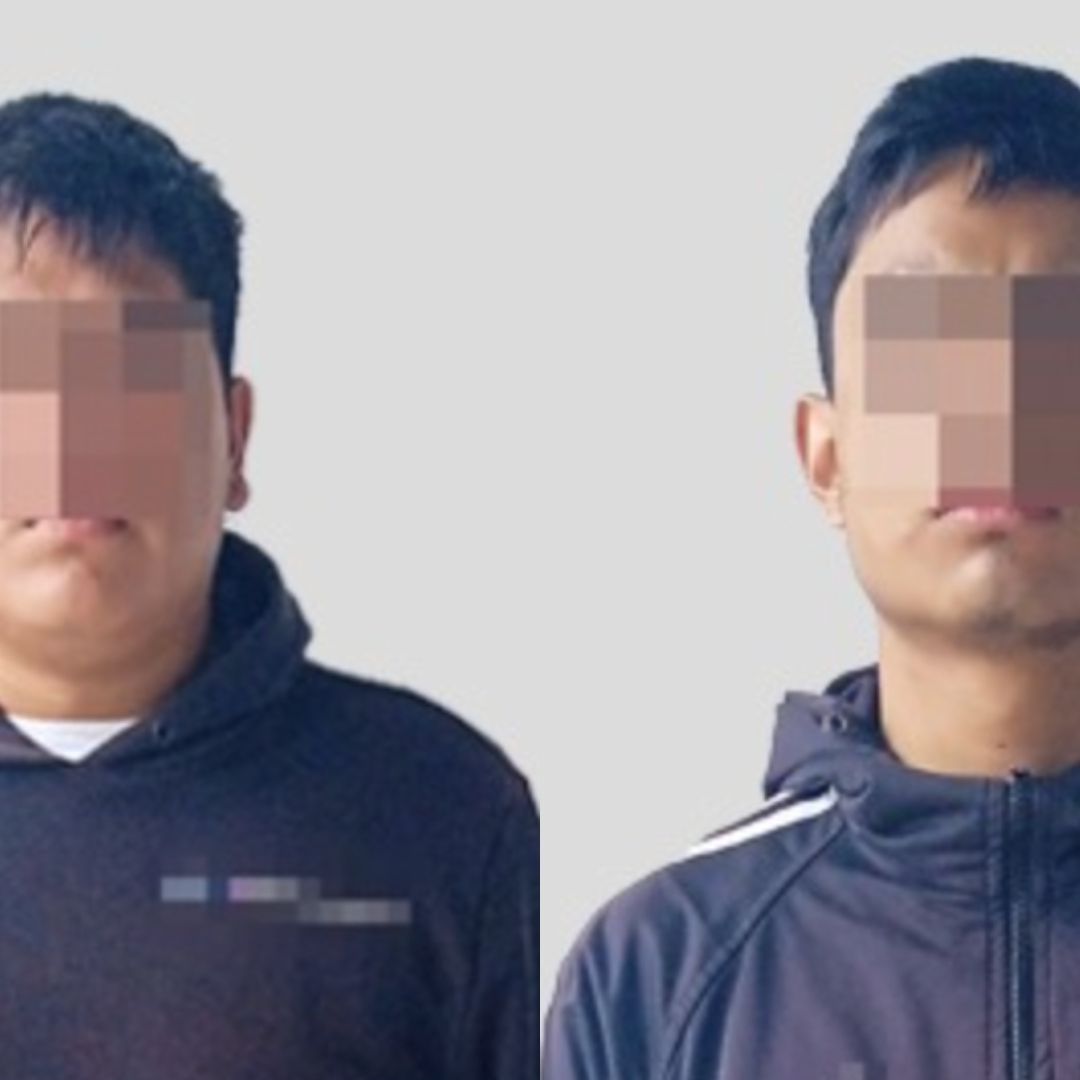 Eduardo N y Esaú N Detenidos Asalto a Mano Armada Gasolinera Colonia Lomas de San Miguel Puebla