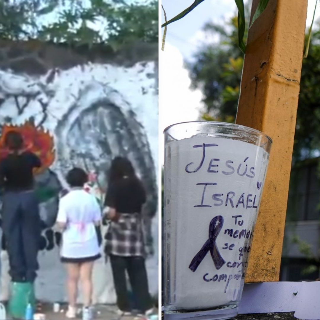 CCH Sur: Alumnos Realizan Mural para Jesús Israel, Compañero Asesinado en Escuela de la UNAM