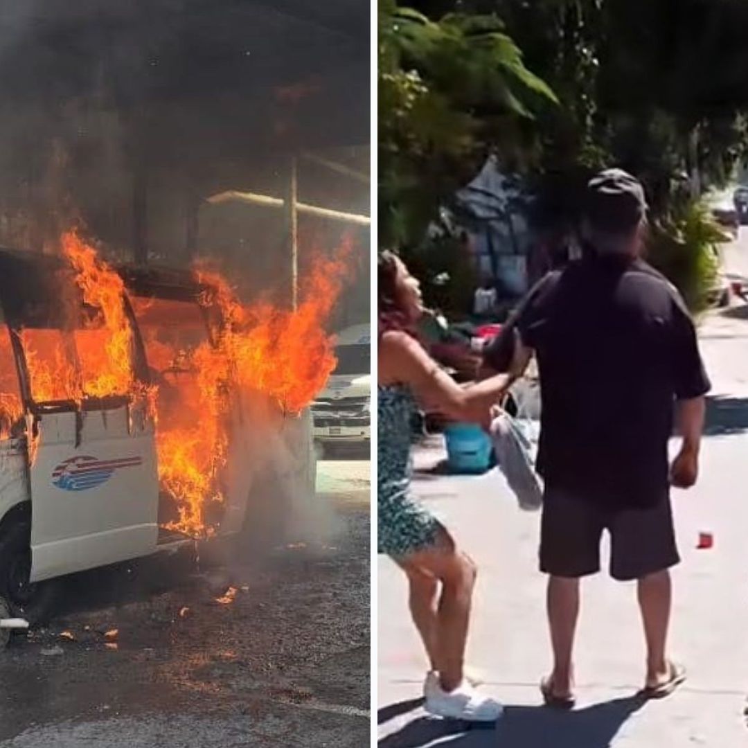 Así Queman Unidades de Transporte Público con Pasajeros en Chilpancingo, Guerrero