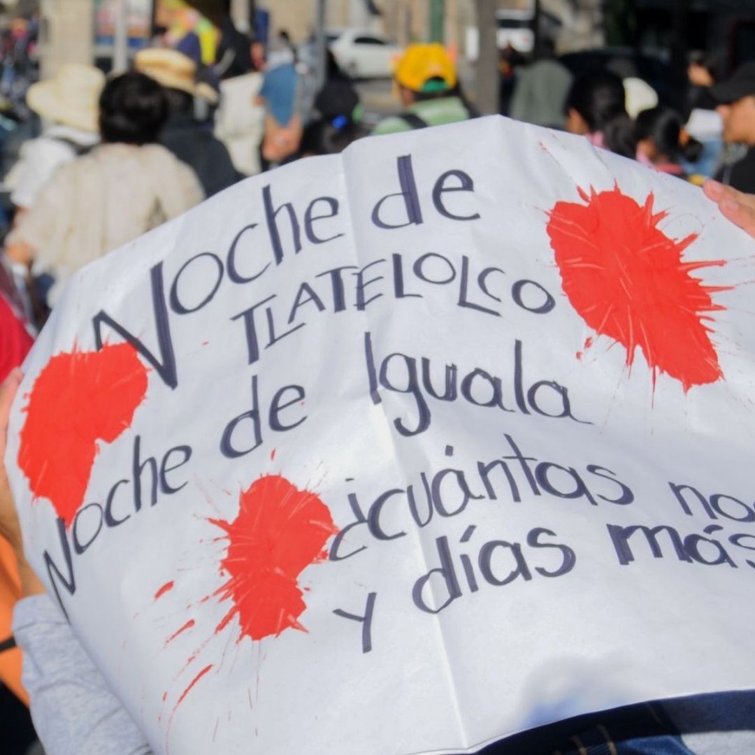 Marcha con motivo del 2 de octubre, en CDMX
