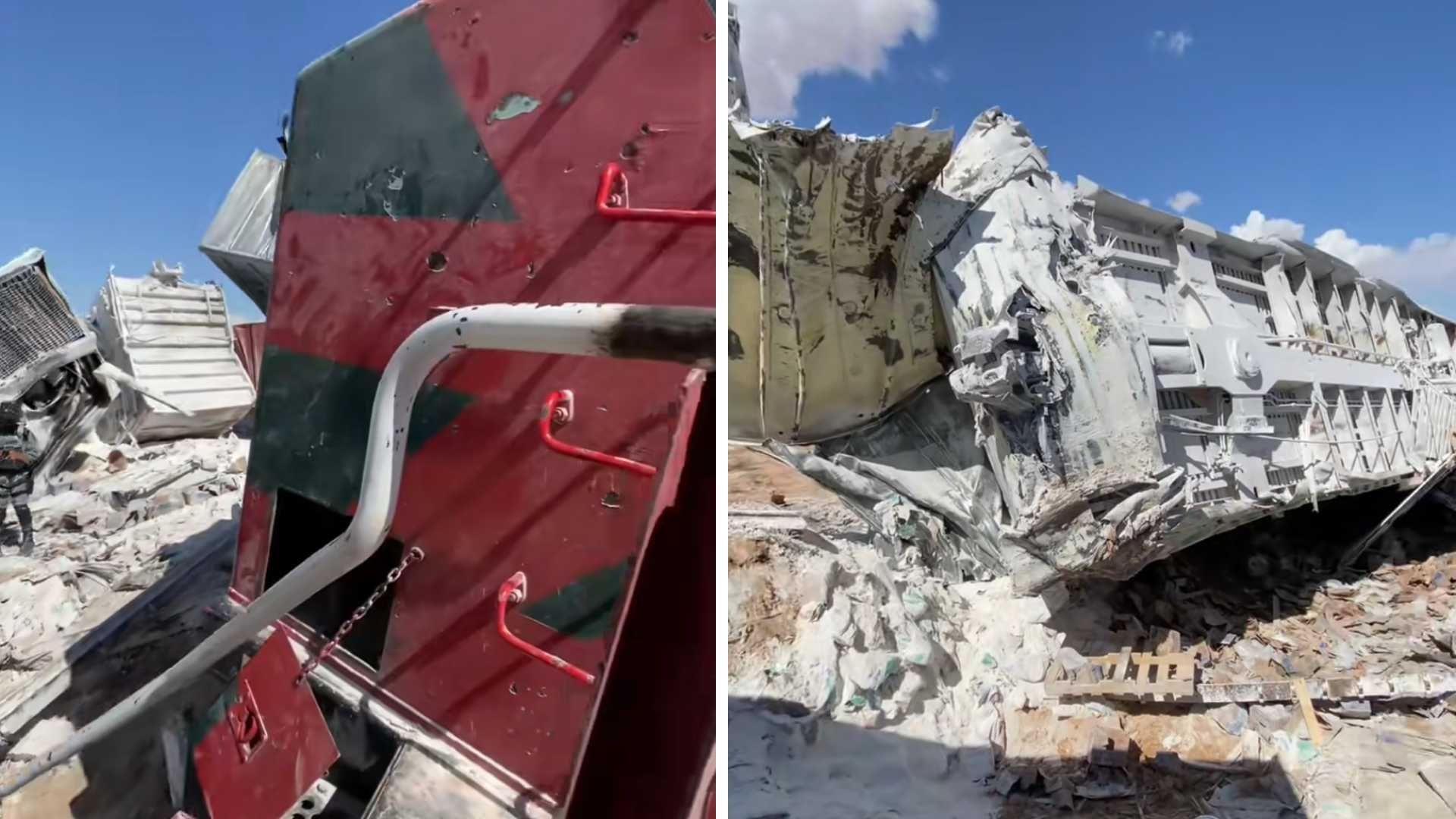 Locomotora se Descarrila y se Incendia en San Luis Río Colorado, Sonora