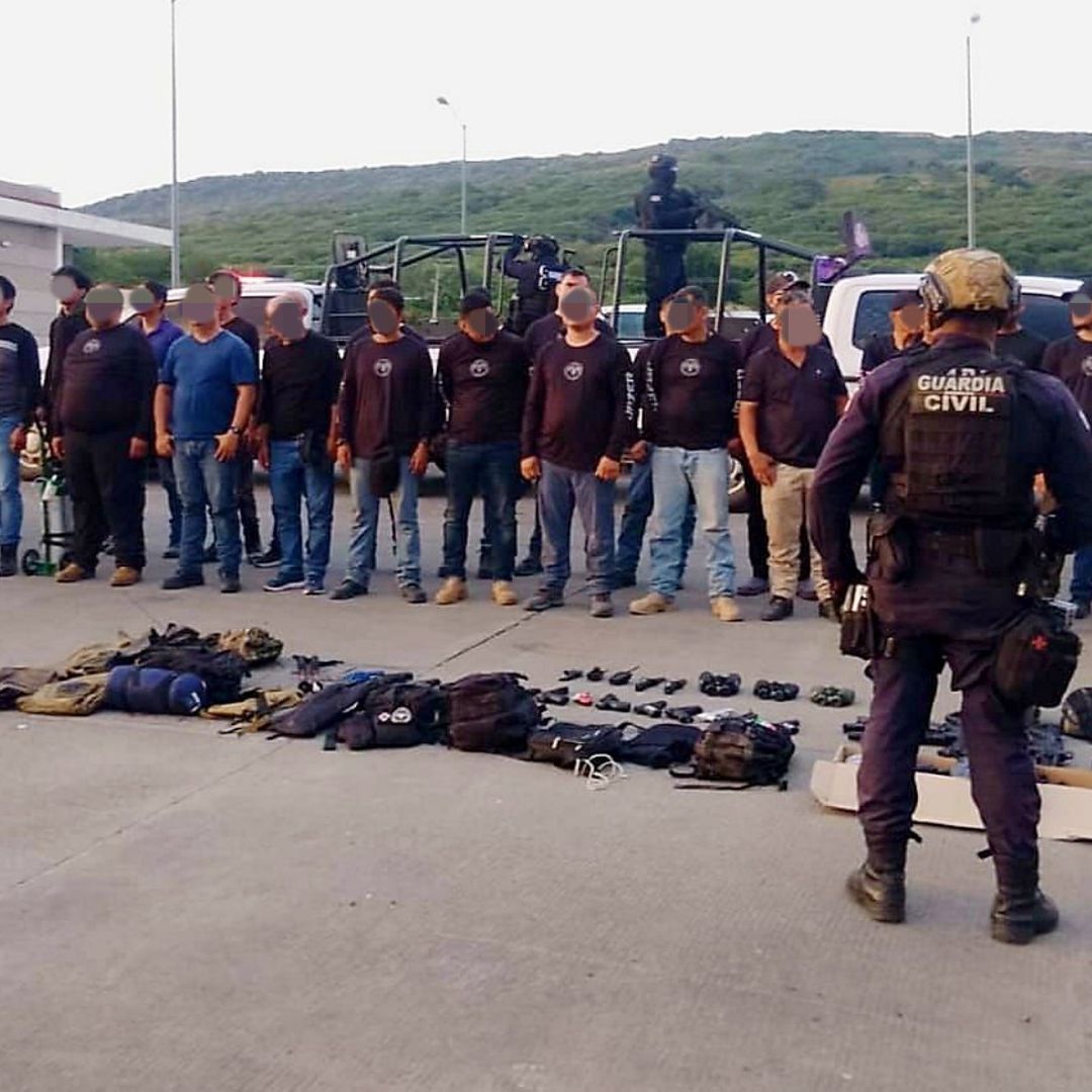 Detención de 38 personas en Vista Hermosa, Michoacán, el 24 de septiembre de 2025. Foto: Cuartoscuro | Archivo